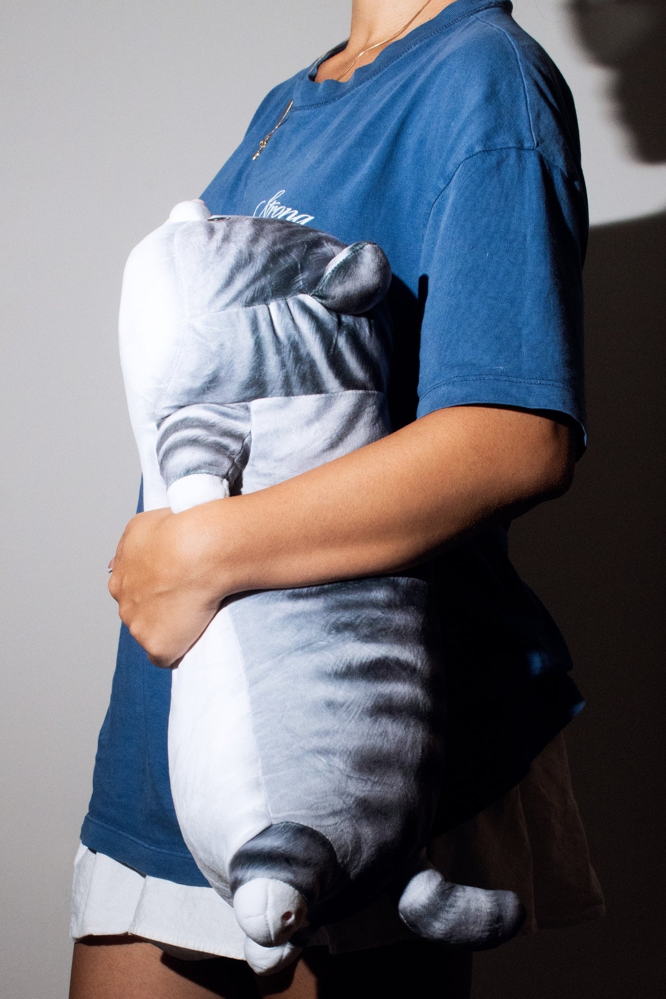 Whiskers - Bestselling Cat Plush Pillow (Grey)