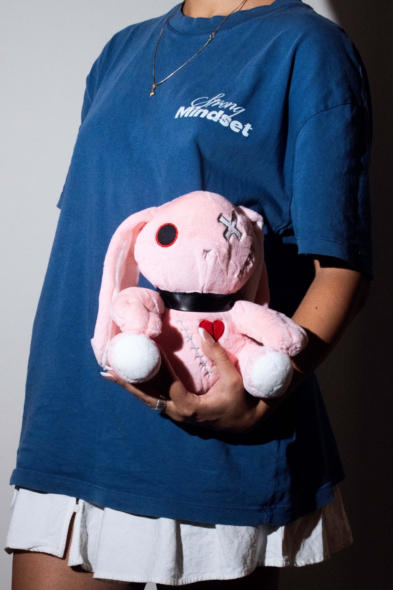 Baddy - Dark Punk Rabbit Plush Toy (Pink)