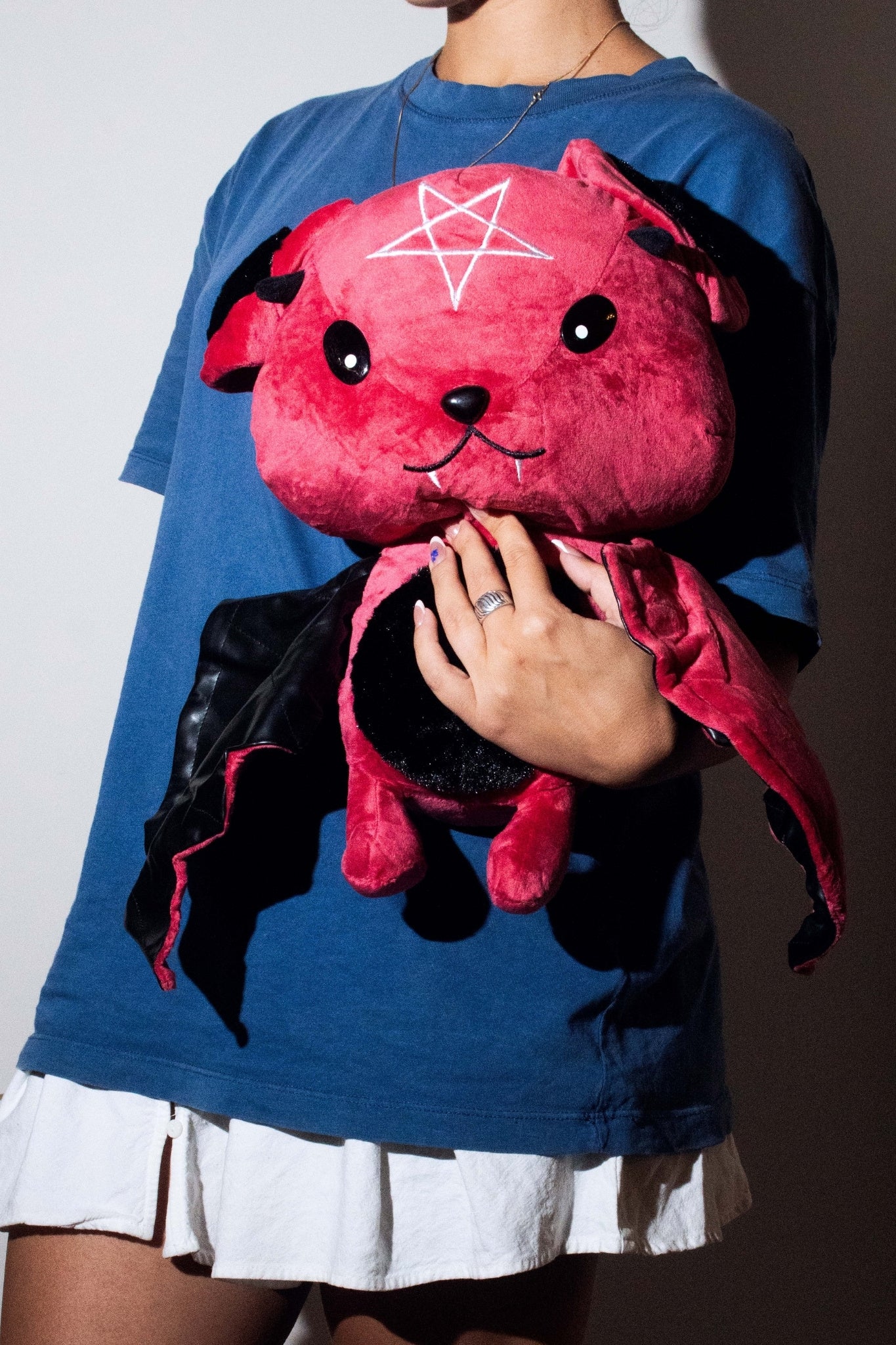 Nyx - Halloween Gothic Plush Bat Man Doll (Burgundy)