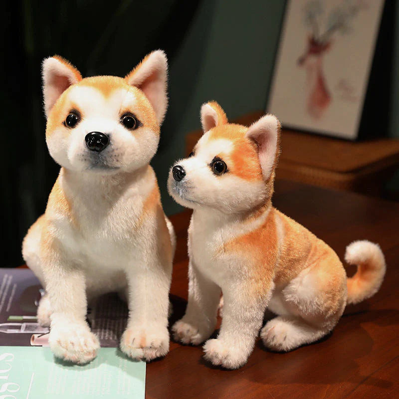 Cute, Lifelike Stuffed Puppy Plush