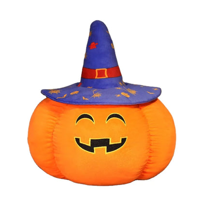 Spooky Plush Pumpkin Pillow Décor