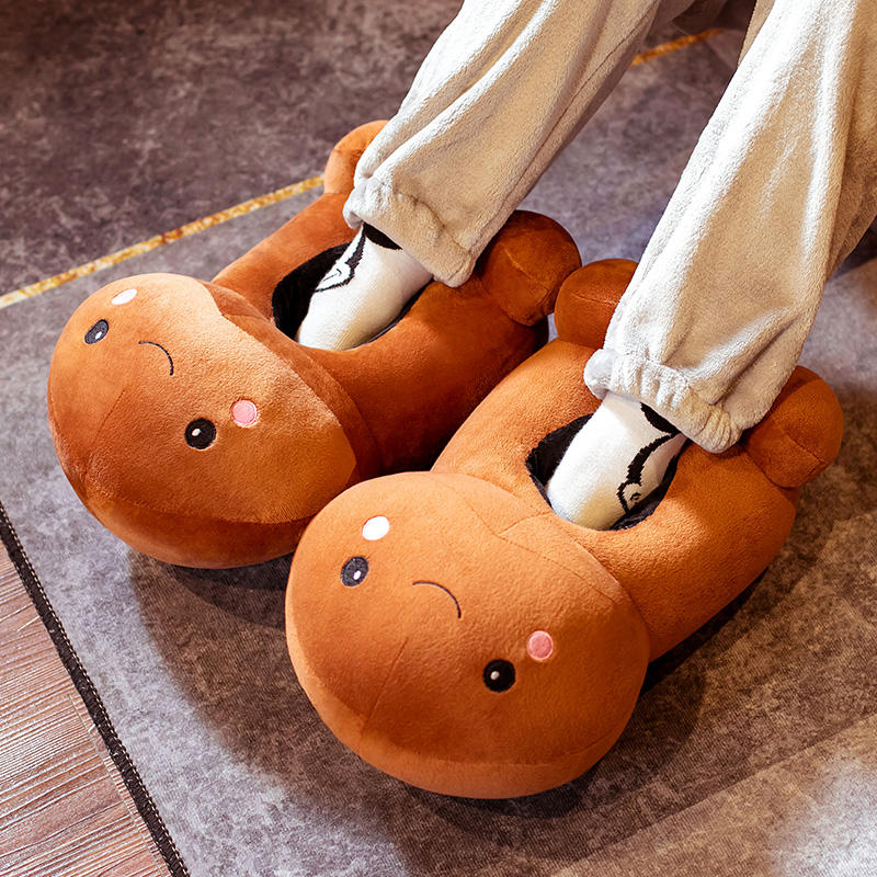 Zoe - Playful Plush Penis Slippers Seductively