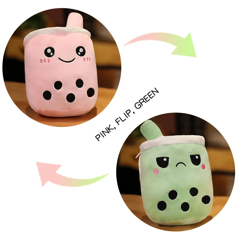 Reversible Boba Plush Double-Sided Toy