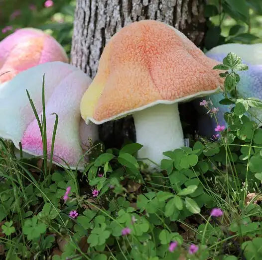 Colorful Mushroom Plush: Soft, Decorative, Gift
