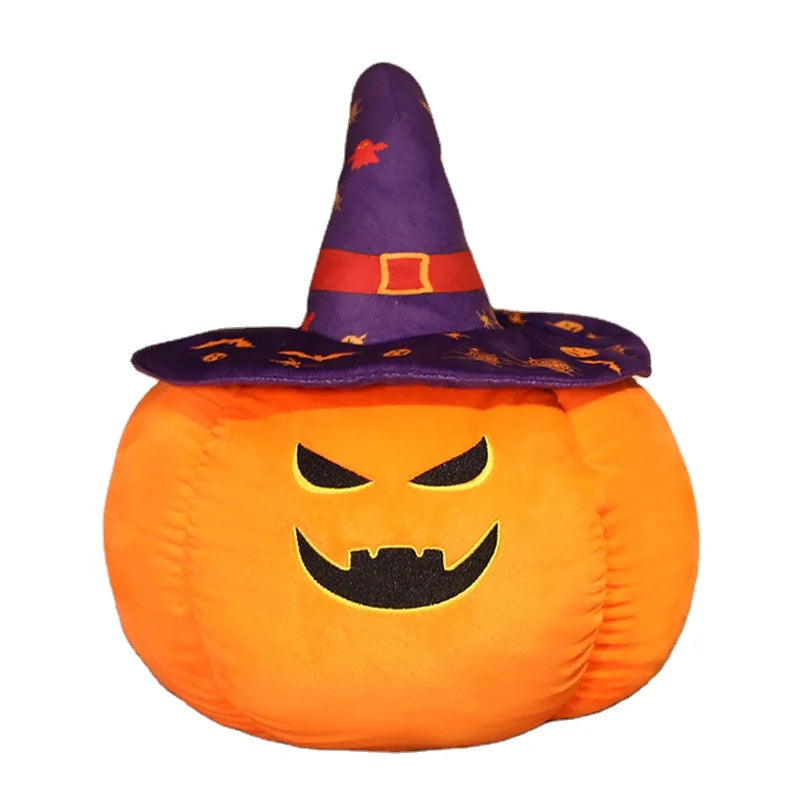 Spooky Plush Pumpkin Pillow Décor