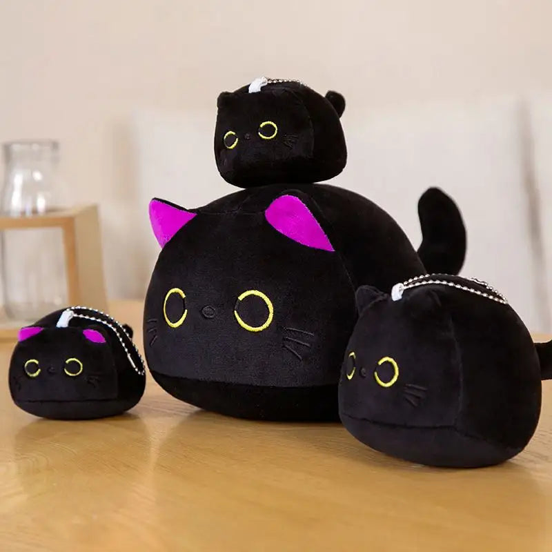 James - Soft Kawaii Black Cat Plush