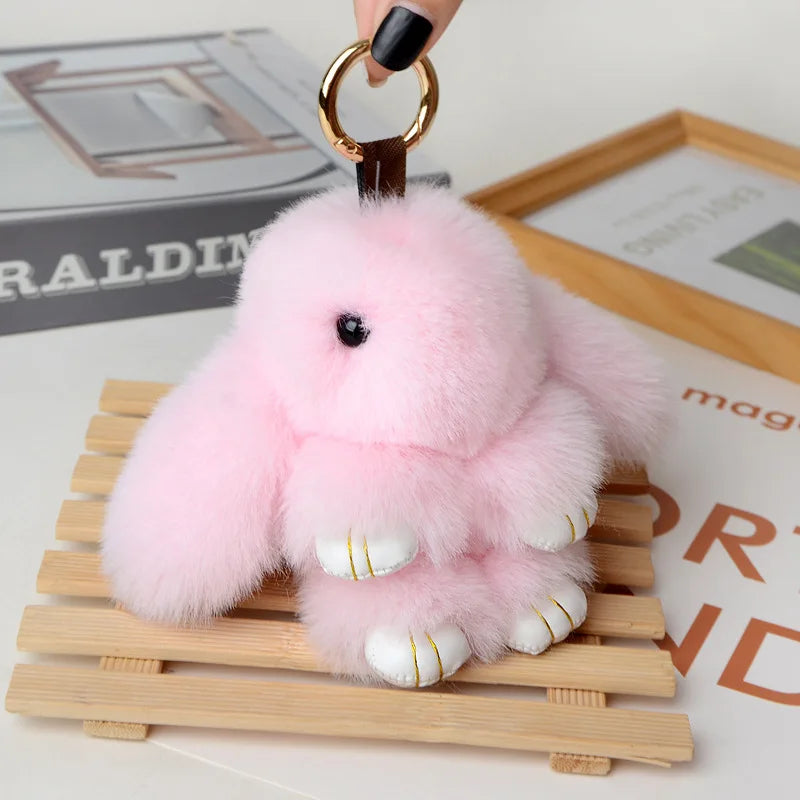 Soft, Plush Rabbit Keychain Accessories
