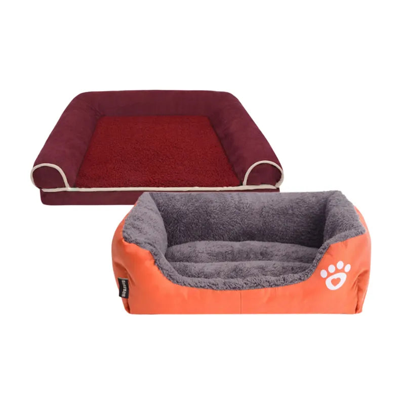 Cozy Waterproof Winter Cat Dog Bed