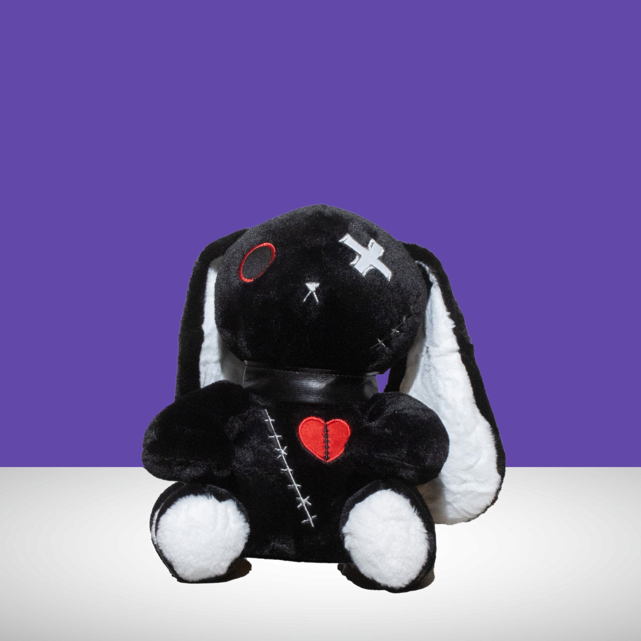 Maddy - Dark Punk Rabbit Plush Toy (Black) – Plushy Planet
