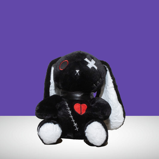 Maddy - Dark Punk Rabbit Plush Toy (Black)