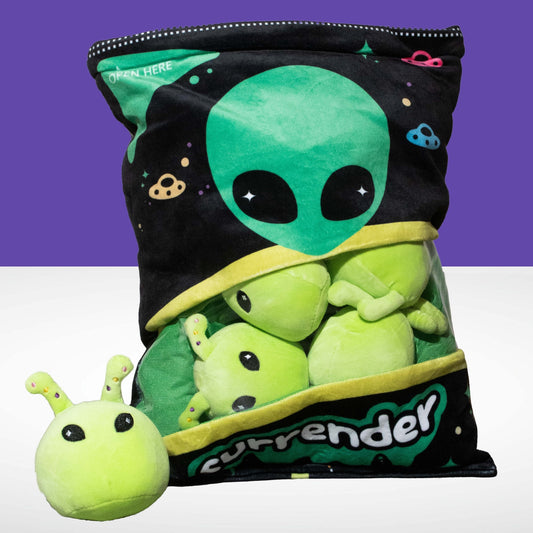 E.T. - Adorable Green Alien Plush Pillow (Green)