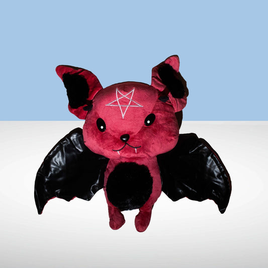 Nyx - Halloween Gothic Plush Bat Man Doll (Burgundy)