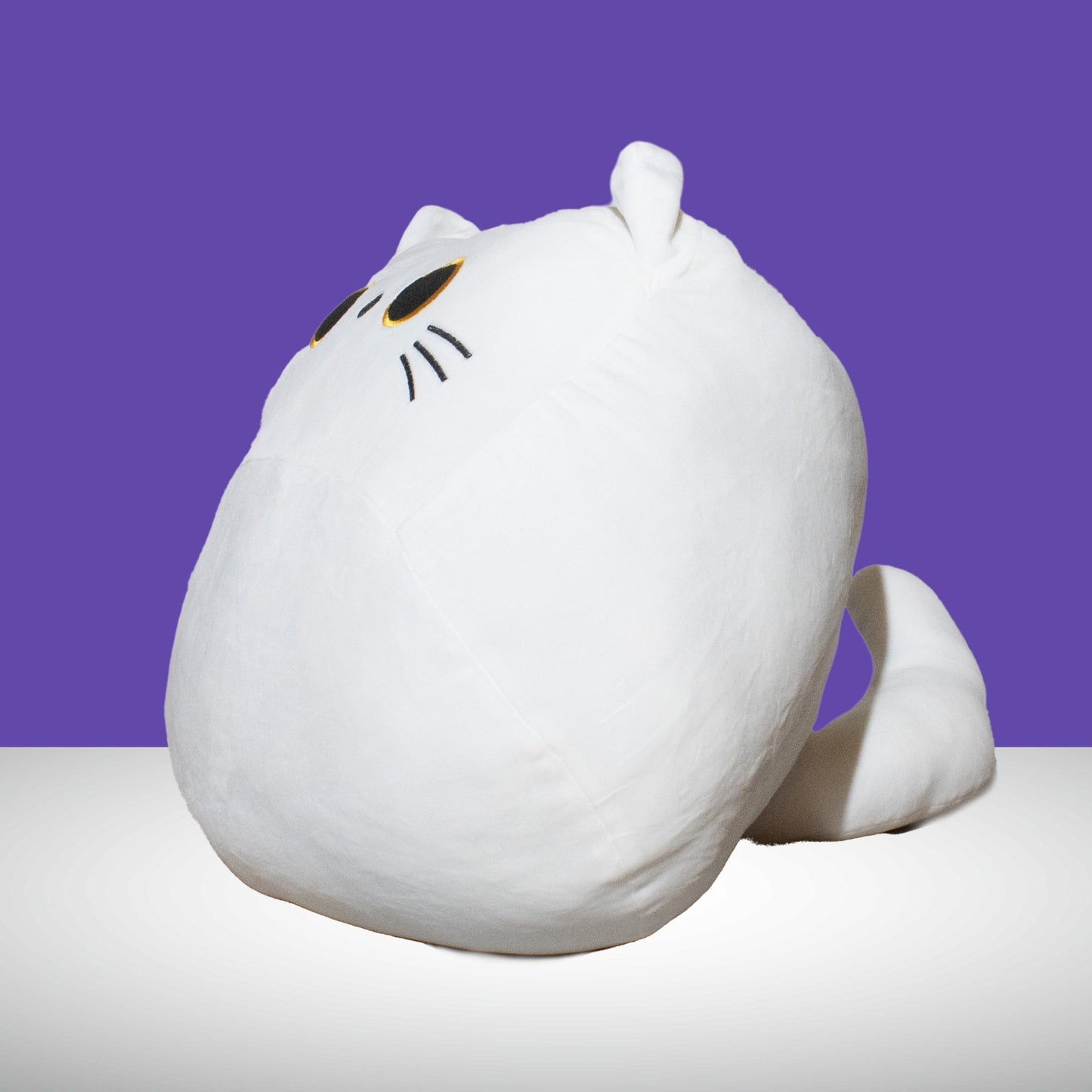 Pearl - Cute Cat Head Plush (White)