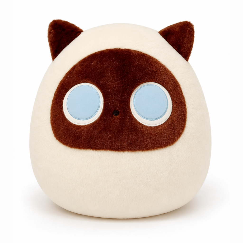 Aaliyah - 30cm Cute Black Cat Plush White
