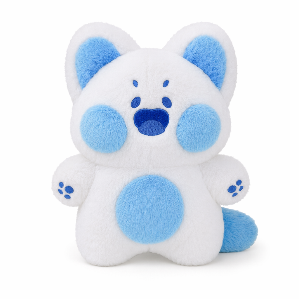 Isaac - Adorable Kawaii Plush Cat Blue