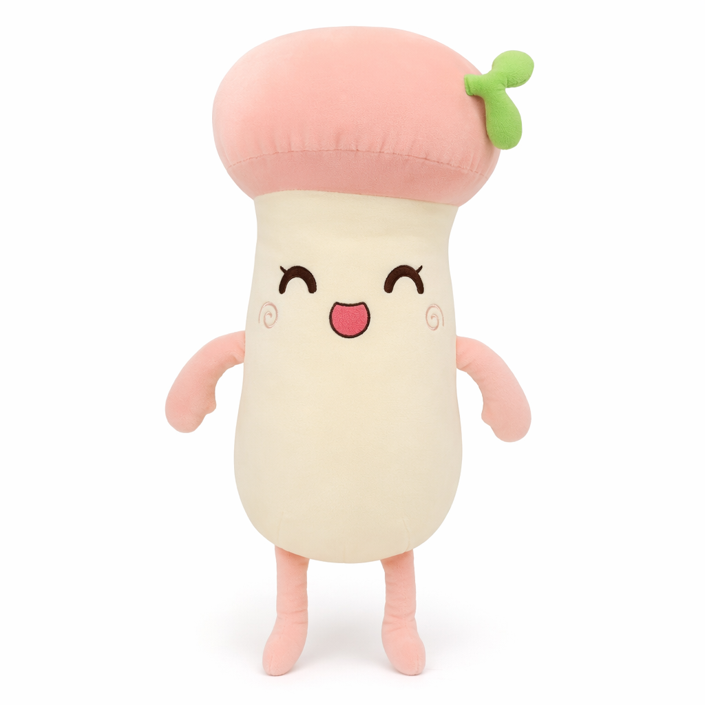 Cute Mushroom Succulent Plush Toys Pink