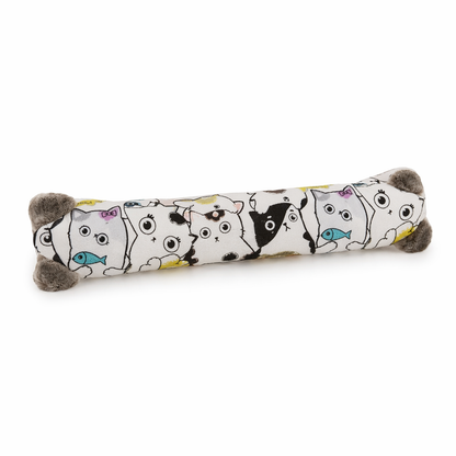 Interactive Plush Cat Chew Toy Around 25cm