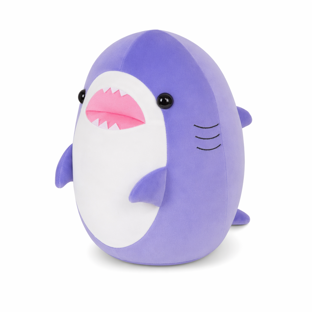 Luca - Soft Boba Shark Plush Purple