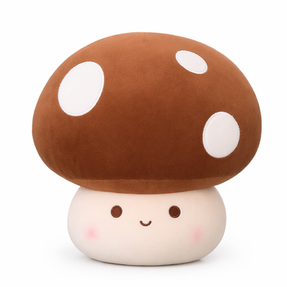 Cute Mushroom Succulent Plush Toys Brown