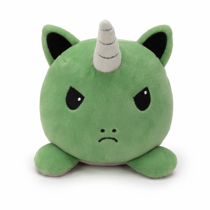 Reversible Flip Stuffed Unicorn Plush Green