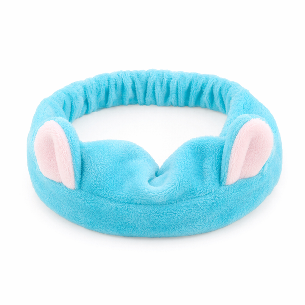 Polyester Cartoon Hair Headband: Adorable Sky Blue