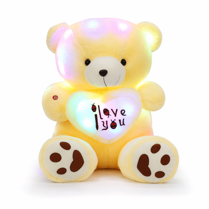 Romantic LED Teddy Bear Gift Yellow