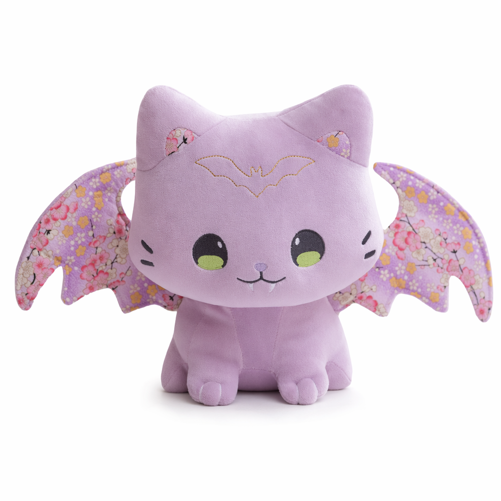 Caleb - Kawaii Bat Cat Plush Toy 1