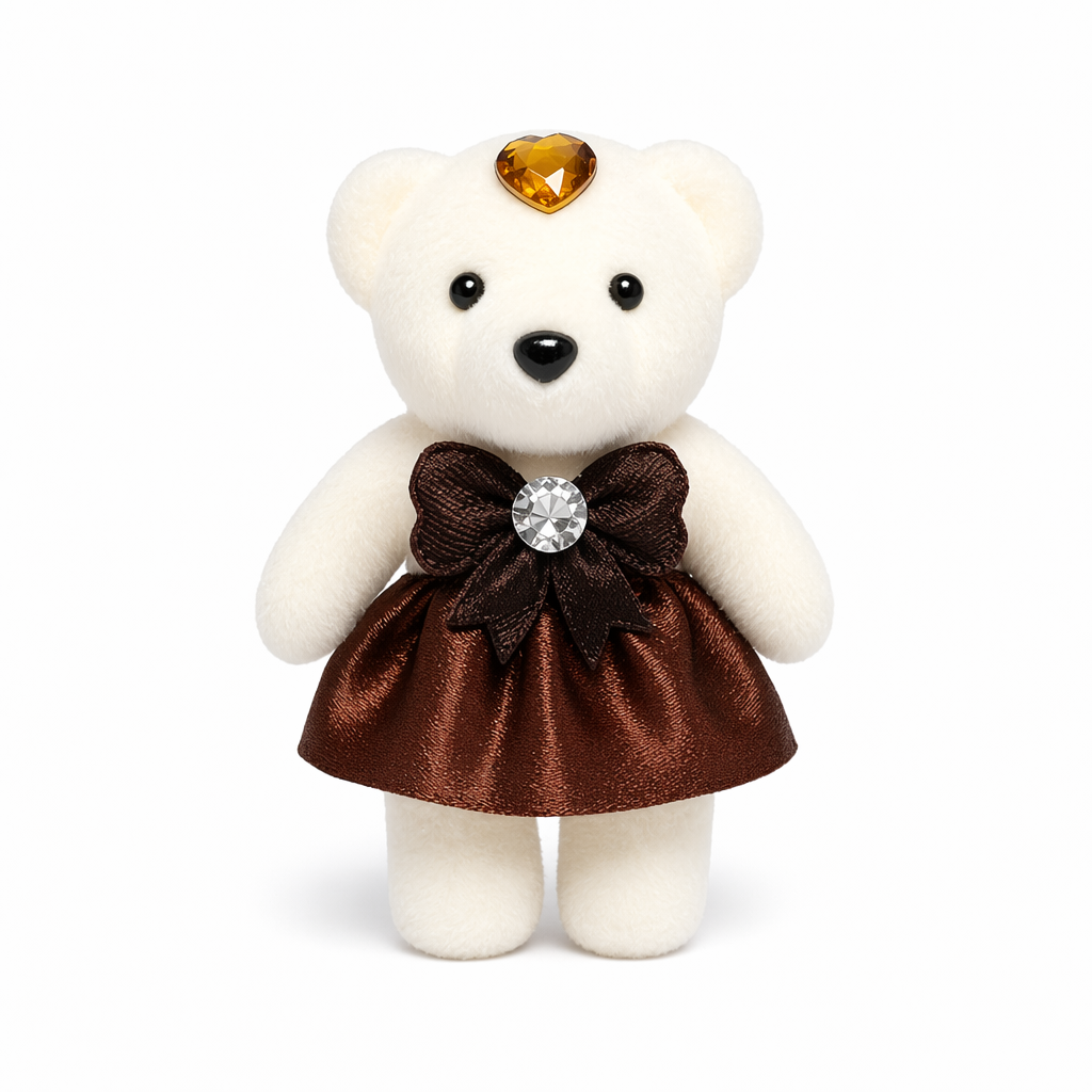 Soft mini teddy bear toys Brown