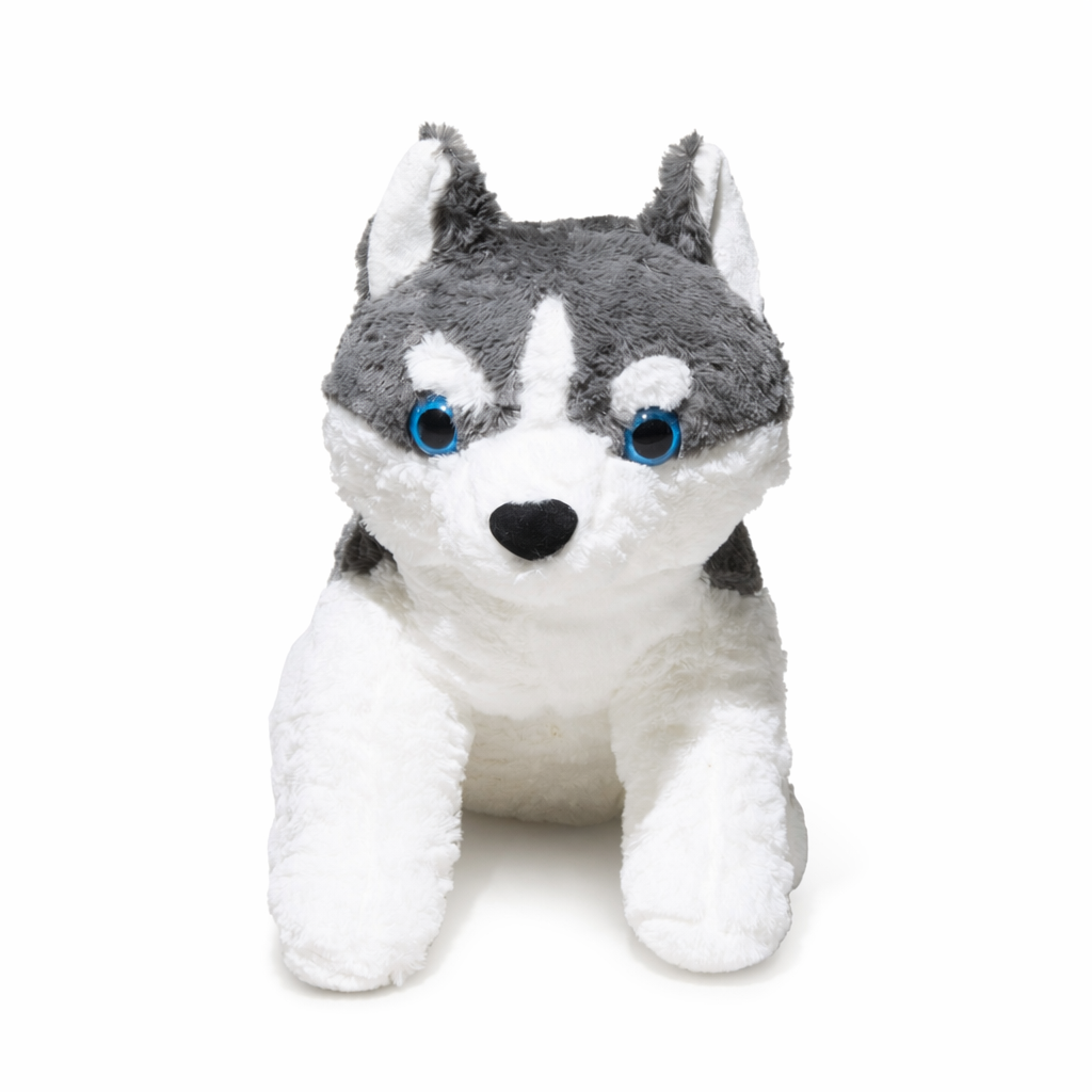 Lainey - Soft Snow Husky Stuffed Animal (Copy) 2 - Dark Grey
