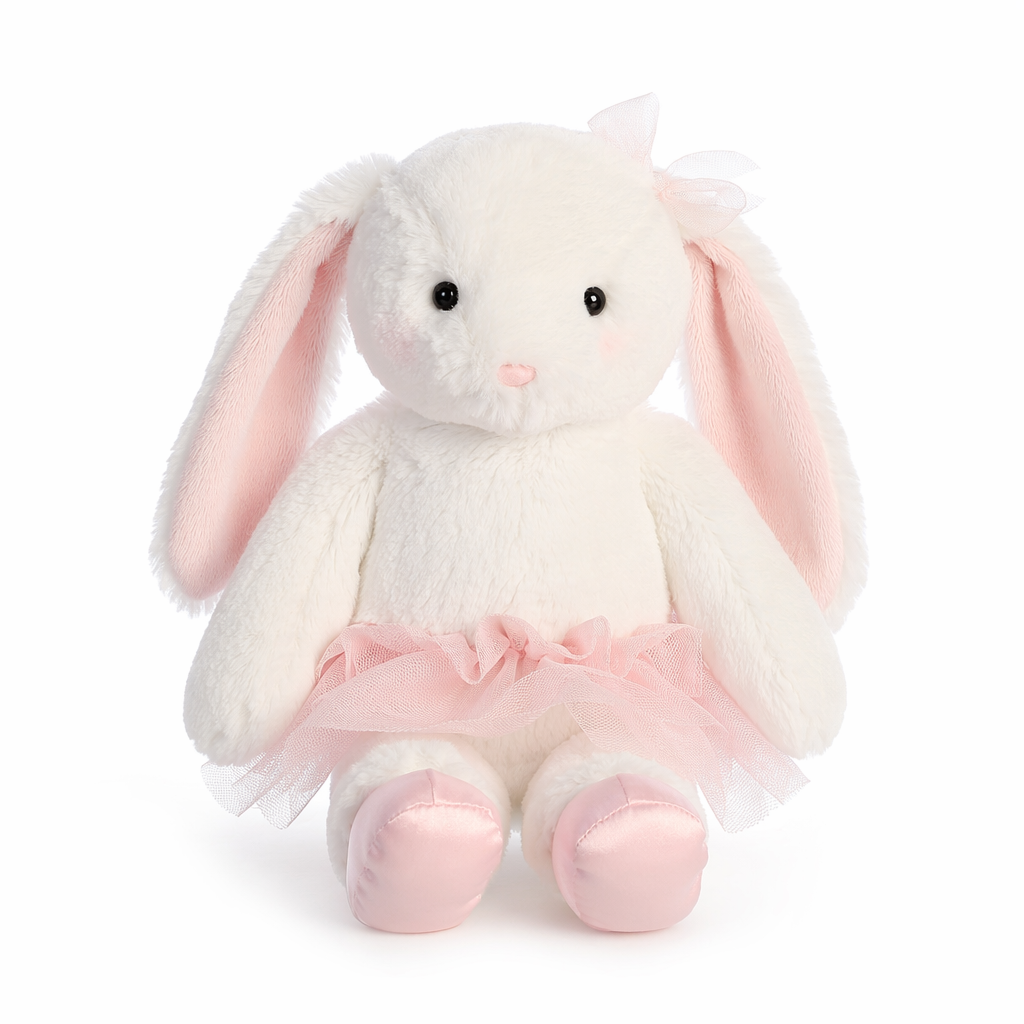 Pink Bow Ballerina Bunny Plush Color 0