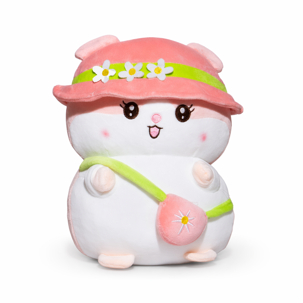 Han - Soft and cuddly hamster toy Pink