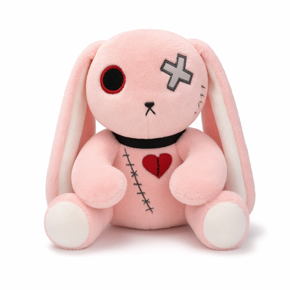 Madelyn - Dark Punk Rabbit Plush Toy Pink
