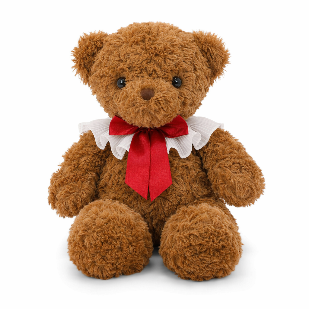 Charming Valentine's Teddy Bear Plush Brown