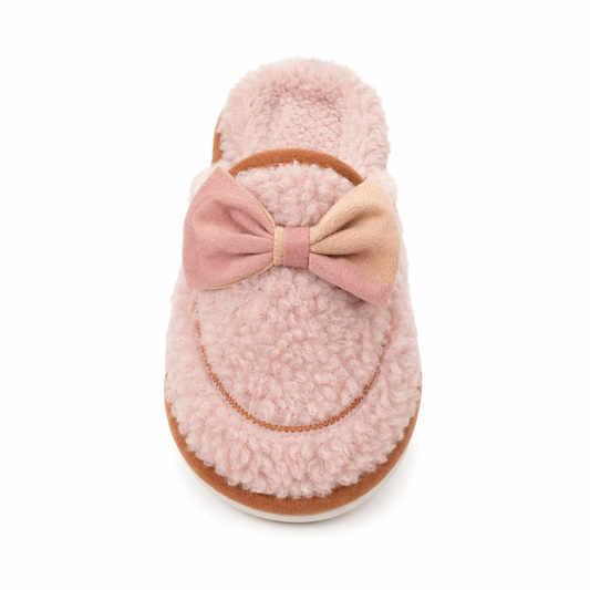 Winter Home Slipper - Plush, Soft, Fluffy Pink