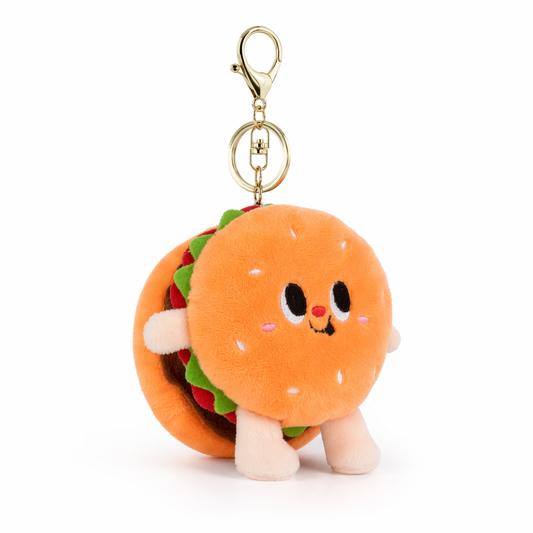 Adorable Food Plush Keychain Collection Hamburger