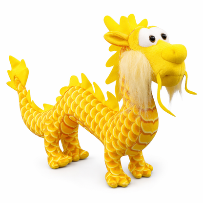 izable Chinese Red Dragon Plush Yellow