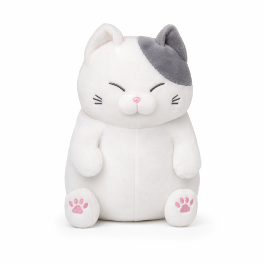 Jacob - Japanese Lucky Cat Soft Plush Gray