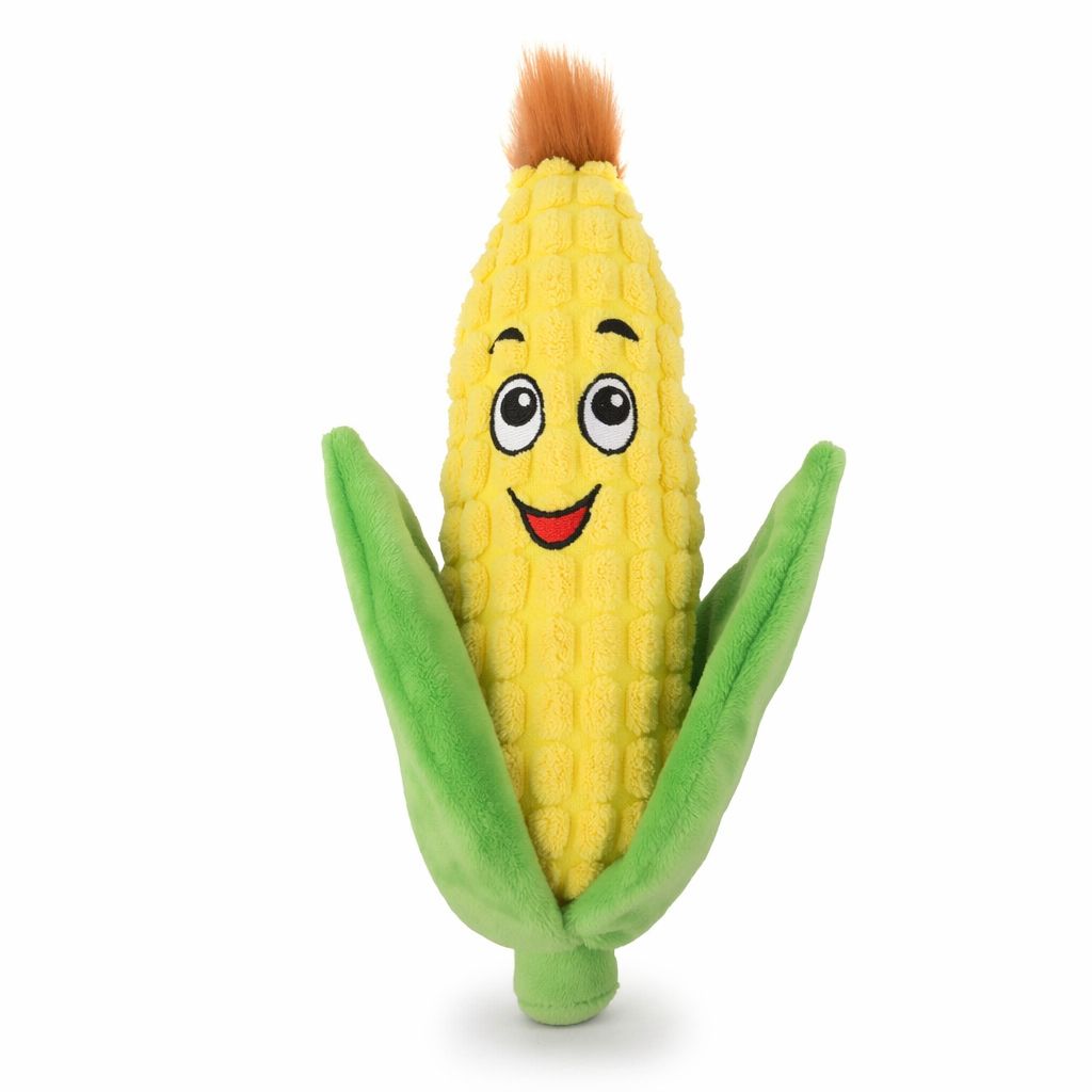 Interactive Squeaky Plush Dog Toys Corn