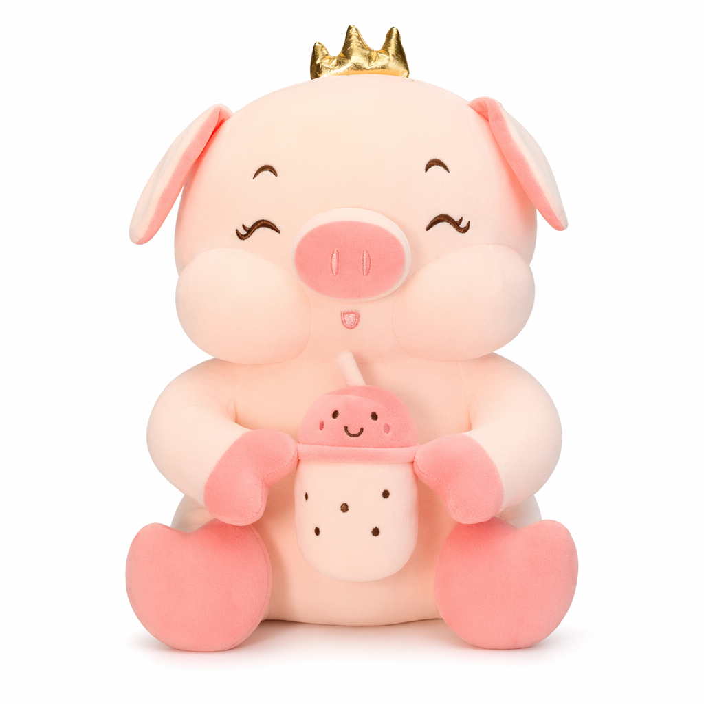 Charlotte - Pink Angel Pig Plush Dolls Pink