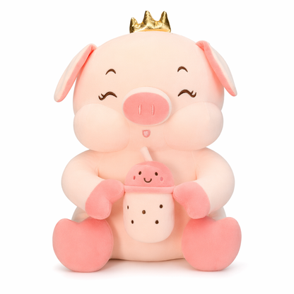 Charlotte - Pink Angel Pig Plush Dolls Pink