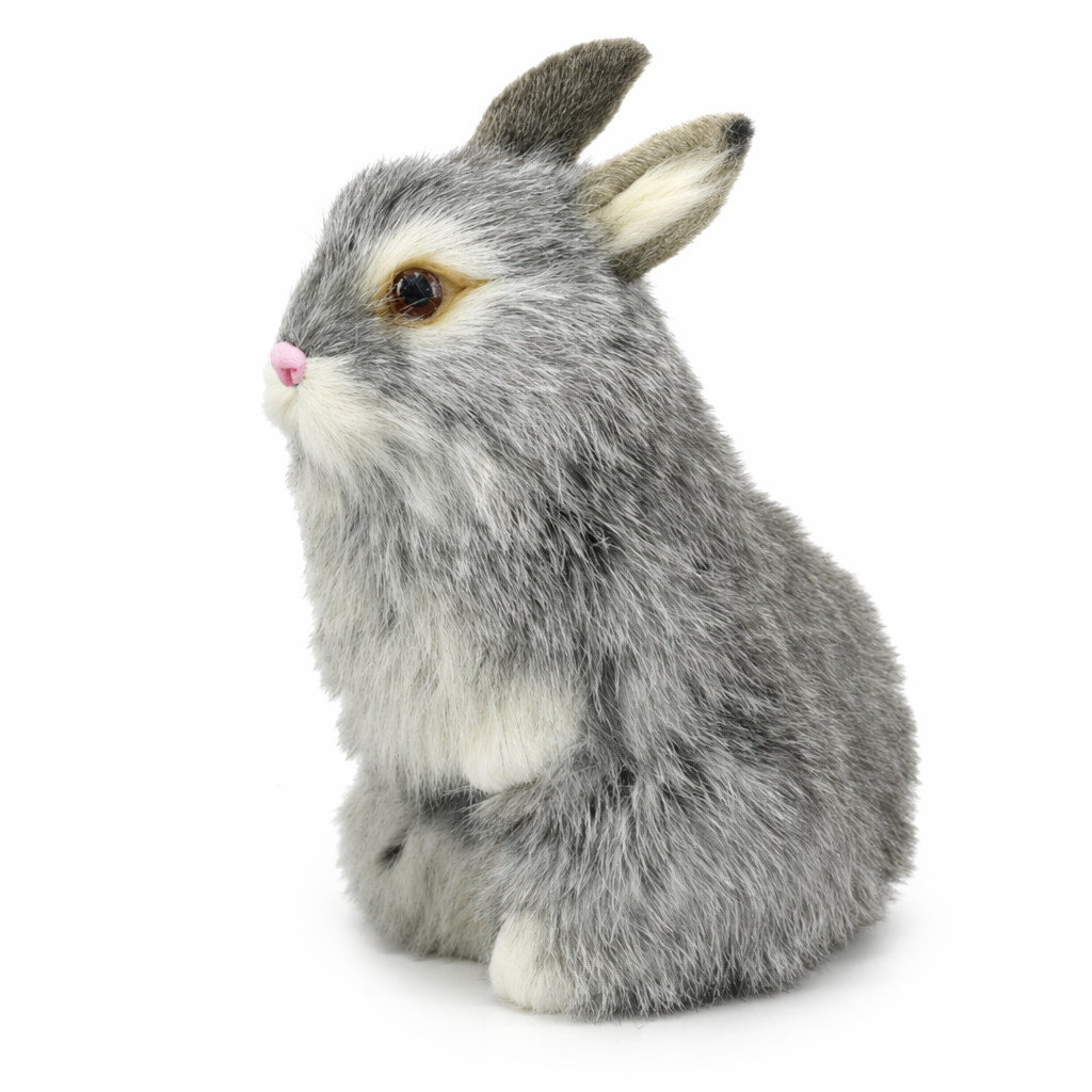 Adorable Small Rabbit Plush Gray
