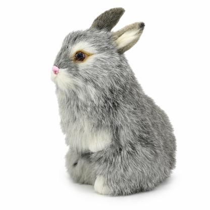 Adorable Small Rabbit Plush Gray