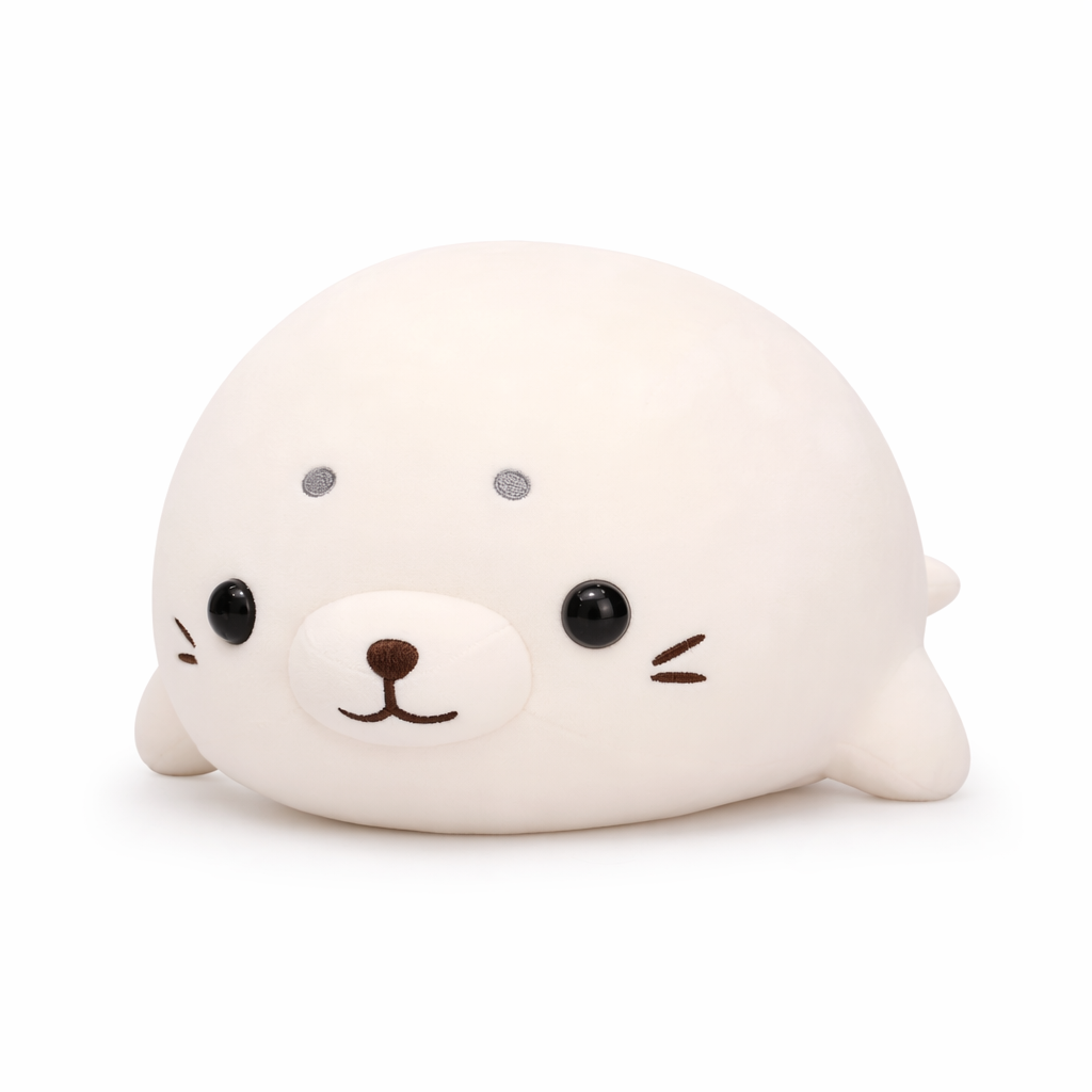 Baby Sea Lion Sleeping Pillow White