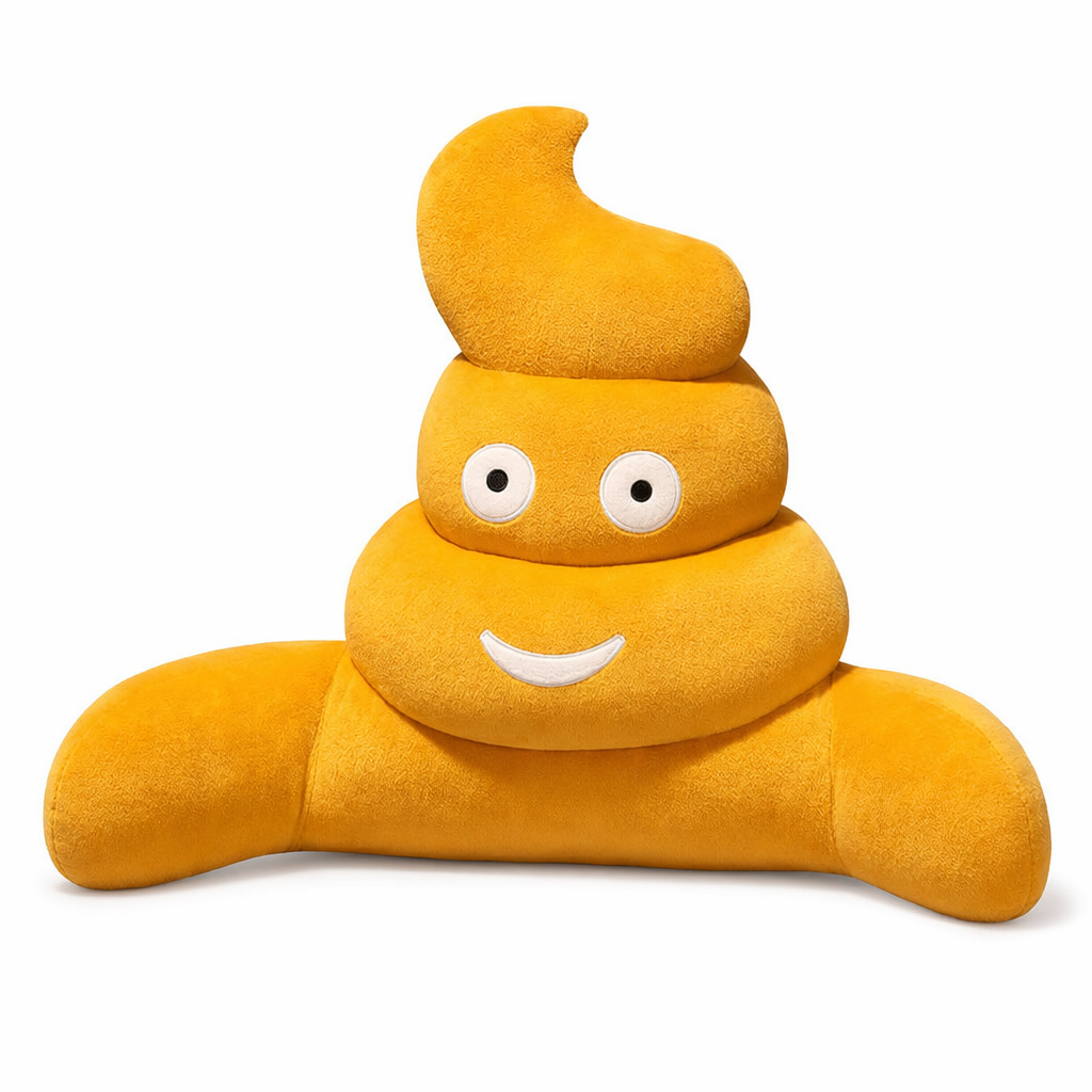 Hilarious Poop Plush: Office Decor Yellow