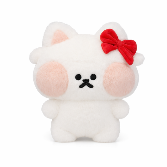 Isaac - Adorable Kawaii Plush Cat White
