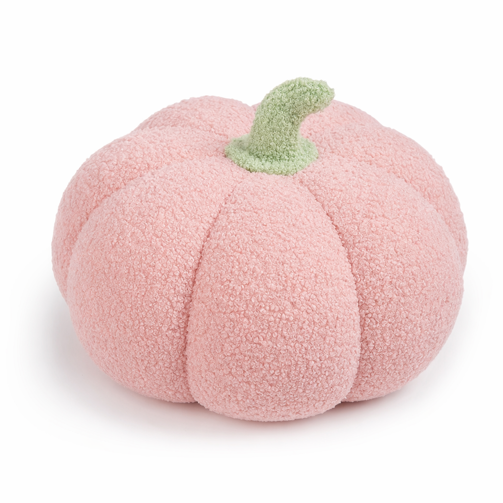Cozy, Cute 3D Pumpkin Throw Pink