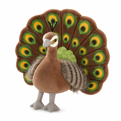 Kawaii Peacock Plush Toy Collection Brown