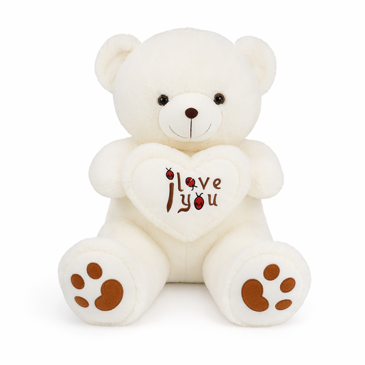 Romantic I Love You Teddy. White