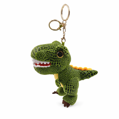 Dino Plush Keychain: izable and Cute Green
