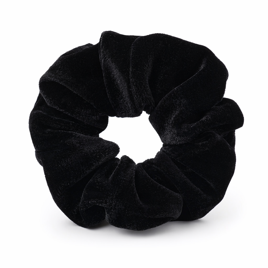 Korea Velvet Hair Scrunchie: Stylish, Elastic, Women's Hair Accessory. 1